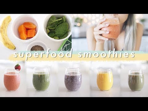 5 Easy Superfood Smoothies | Healthy Breakfast Ideas