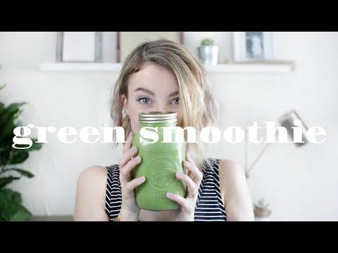 GREEN SMOOTHIE Recipe | Clear Skin & Weight Loss