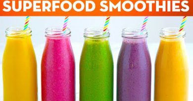 5 Superfood Healthy Smoothie Recipes For Breakfast Lunch & Dinner + ANNOUNCEMENT! - Mind Over Munch