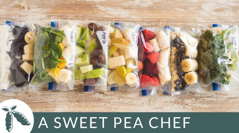 7 Smoothie Freezer Packs | How To Meal Prep | A Sweet Pea Chef