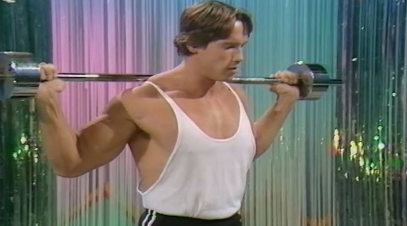 Arnold Schwarzenegger Teaching Beginner Bodybuilding Exercises