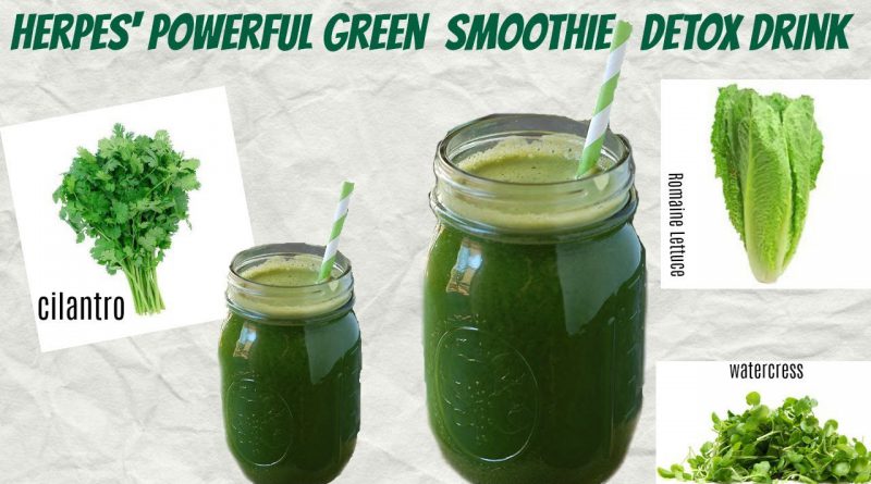 Destroy Herpes with a powerful green smoothie drink