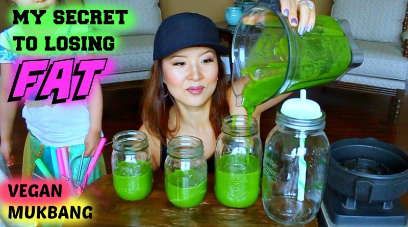 GREEN SMOOTHIE • Mukbang & Recipe