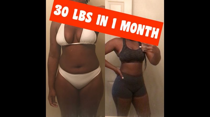 My Weightloss Journey: 30 Lbs in 1 month ‼️