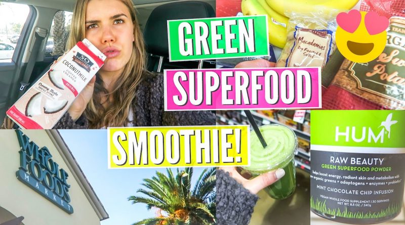 GREEN SUPERFOOD SMOOTHIE! + SPEND THE DAY WITH ME!