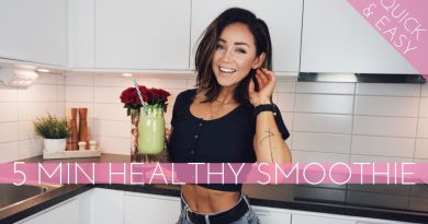 Healthy Green Smoothie - In Just 5 MINUTES! Hanna's Healthy Kitchen Ep. 7