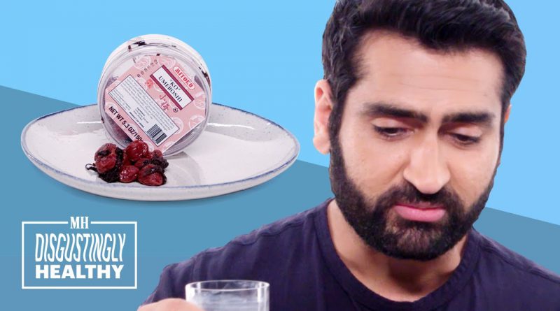 Kumail Nanjiani Cries Tears of Pain Tasting Vegan Blue Cheese | Disgustingly Healthy | Men's Health