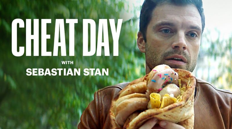Sebastian Stan Eats a Donut Dorito Hot Dog Pizza | Cheat Day | Men's Health