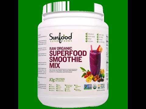 Sunfood, Raw Organic Superfood Smoothie Mix, 2.2 lbs (997.9 g)