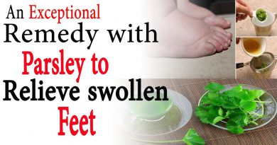 An exceptional remedy with parsley to relieve swollen feet | Natural Health
