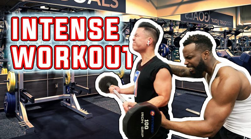 Attempting INTENSE Bicep and Back Bodybuilding Workout with Cash From 2HYPE!