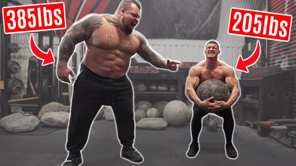 BODYBUILDER TRIES STRONGMAN ft. Eddie Hall Man-Health 