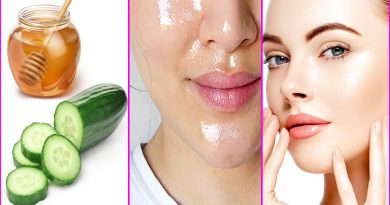 Get Beautiful Glowing Skin Naturally With Honey And Cucumber