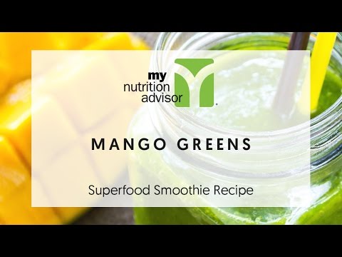 Mango Greens Superfood Smoothie Recipe - How to Make a Mixed Fruit Smoothie