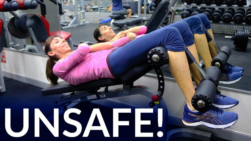 Unsafe Abdominal Exercises for Prolapse or After Hysterectomy - Physical Therapist Demonstration