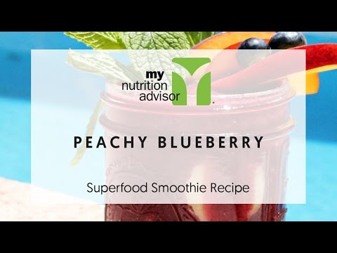 Blueberry smoothie | Blueberry Superfood Smoothie Recipe Peaches