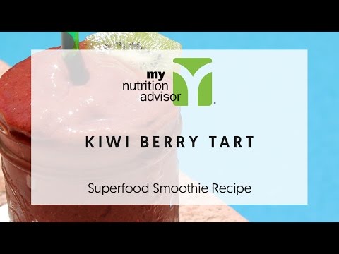 Fruit Tart Smoothie Recipe (Kiwi Berry Tart) | Superfood Smoothie Recipe My Nutrition Advisor