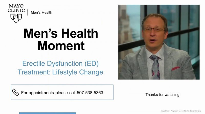Mayo Men's Health Moment: Erectile Dysfunction (ED) Treatment: Lifestyle Change