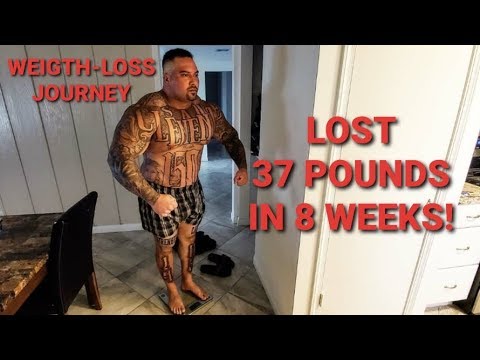 WEIGHT-LOSS JOURNEY | LOST 37 POUNDS IN 8 WEEKS - WEIGH IN AND BLASTING SHOULDERS