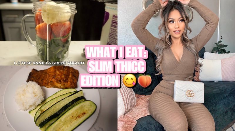 WHAT I EAT: SLIM THICC EDITION (RECIPES INCLUDED) Green Smoothie, Steak & Salmon | LOVEEMANDA