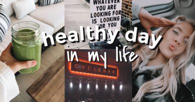 a healthy day (physically + mentally) // green smoothie, cycle class, + more
