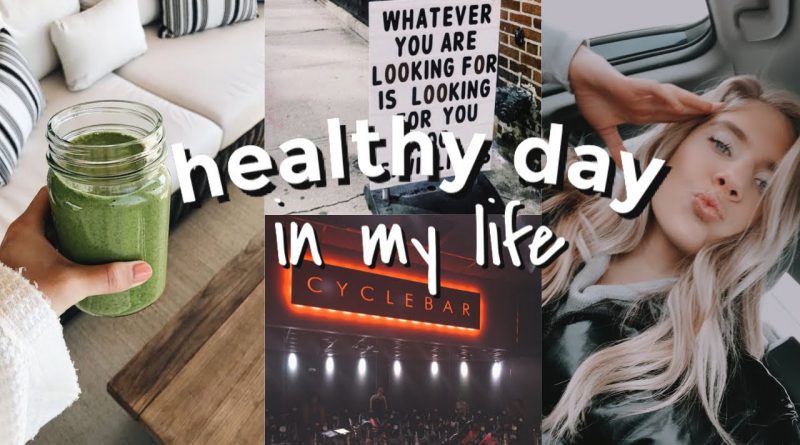 a healthy day (physically + mentally) // green smoothie, cycle class, + more