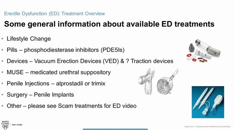 Mayo Men's Health Moment: Erectile Dysfunction (ED) Treatment Overview