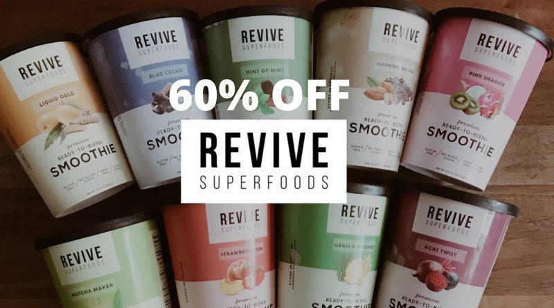 Revive Superfoods Ready to Blend Smoothies first impression/ Review