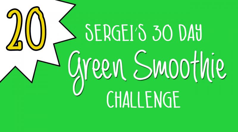 Green Smoothie Challenge Day 20 (plus how to eat a quince)