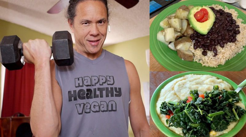 How A 9 Year Vegan Ate & Trained In A Day in #stayhome Quarantine. Oil Free Eating