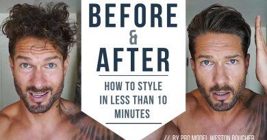 How To Style Men’s Hair Like A Pro In Less Than 10 Minutes : Hairstyle Tips by LA Model