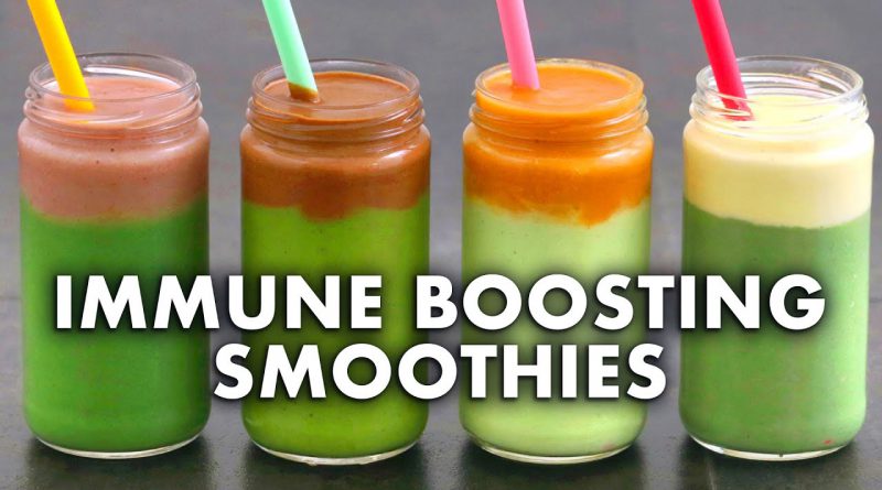 IMMUNE BOOSTING SMOOTHIES | 4 Green Smoothie Recipes