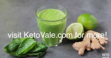 Keto Dairy-Free Ginger Green Smoothie Low Carb Recipe