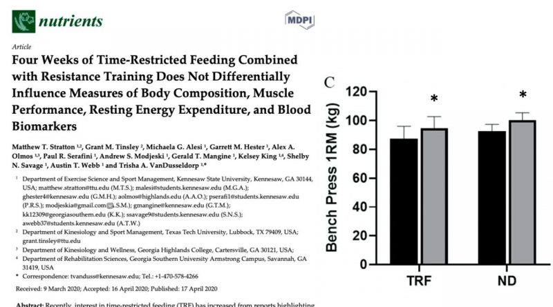Study Review: IF VS Calorie Restriction  + Exercise
