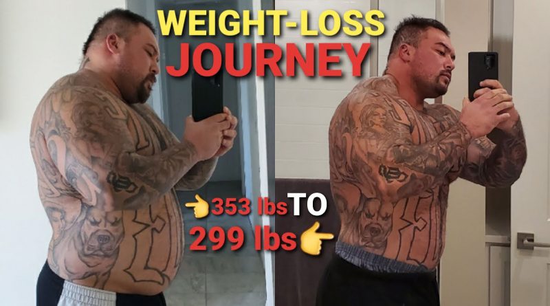 WEIGHT-LOSS JOURNEY | "INSPIRING TRANSFORMATION" from 353 pounds to 299 pounds!