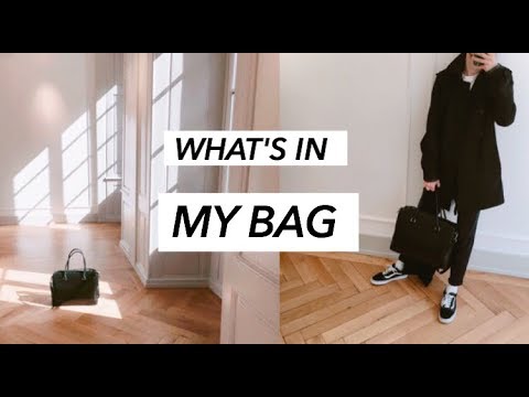 WHAT'S IN MY BAG 2017 || MEN'S LIFESTYLE || comme of style