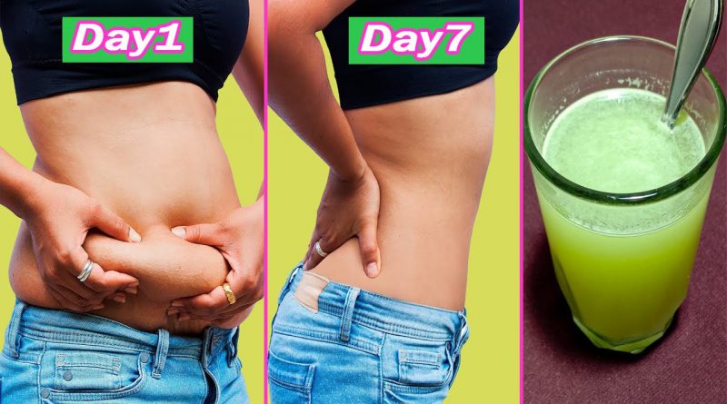 Get Flat Belly Without Exercise | Fat Burning Drink Recipe | Get A Flat Stomach In 1 Week