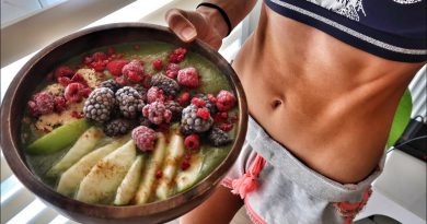 Green Smoothie Bowl Under 400 Calories | Raw Vegan Breakfast | WeightLoss Eating