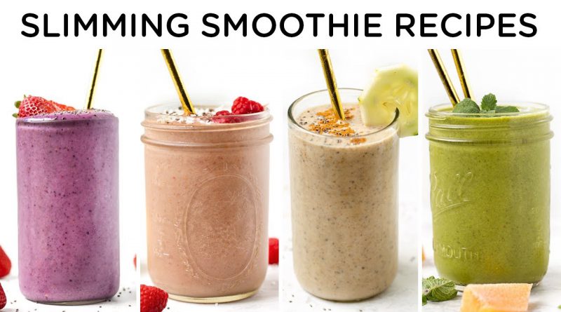 SLIMMING SMOOTHIE RECIPES ‣‣ 4 easy smoothie recipes