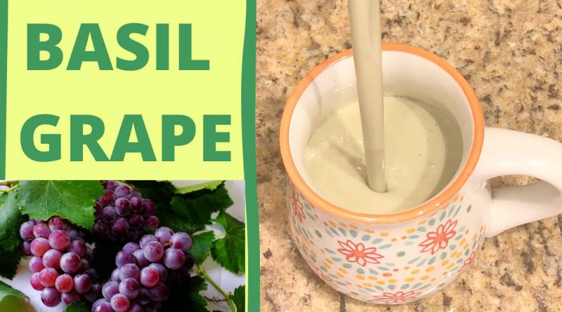 SUPERFOOD SMOOTHIE | VEGAN BASIL GRAPE! | SURPRISE INGREDIENTS!