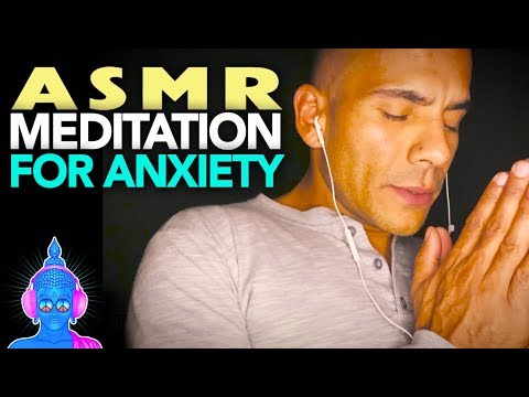 ASMR Whispered Male Voice MEDITATION & HAND SOUNDS for Anxiety & Stress