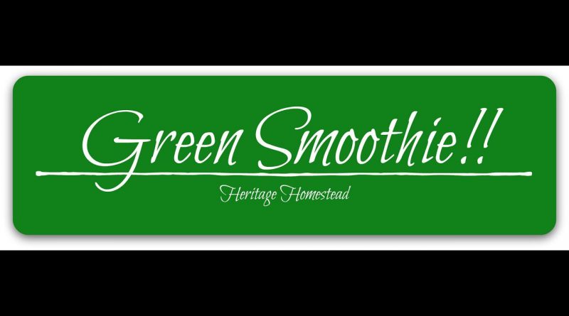 Green Smoothie Recipe - Wahls Protocol / HFLC / Nutritional Ketosis