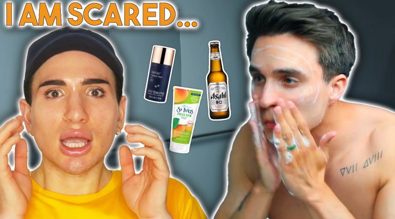 Reacting to a Straight Boy's Skincare Routine (Men's Lifestyle Youtuber Dre Drexler)