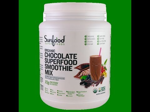 Sunfood, Organic Chocolate Superfood Smoothie Mix, 2.2 lb (997.9 g)