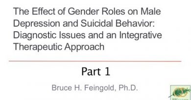 The Effect of Gender on Male Depression and Suicide: Part 1