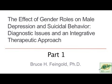 The Effect of Gender on Male Depression and Suicide: Part 1