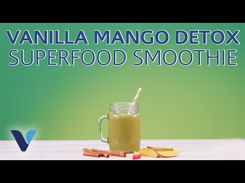 Vanilla Mango Detox Superfood Smoothie