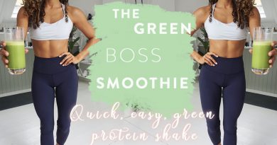 EASY GREEN MORNING PROTEIN SMOOTHIE | Doesn't taste like grass | Energising and Nourishing