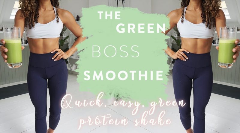 EASY GREEN MORNING PROTEIN SMOOTHIE | Doesn't taste like grass | Energising and Nourishing