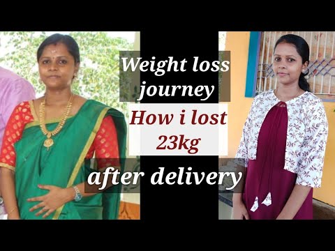 How I lost 23 kgs, Weight loss journey after c section in tamil, motivational tips